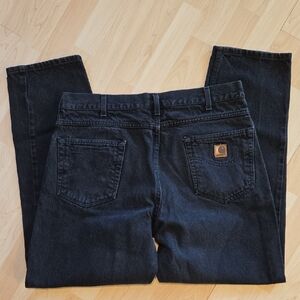 Vintage Carhartt B17BLk 38x32 Black Jeans